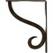 Ekena Millwork Ashford Single, Wrought Iron Bracket, (Single center brace), Antiqued Pale 1 1/2"W  x 7 1/2"D x 10"H BKTM01X07X10SASAPG - alternate 3